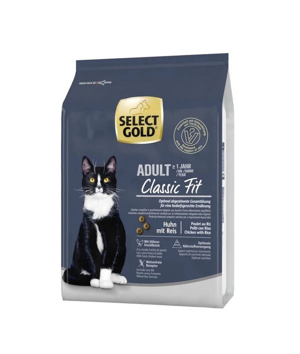Select Gold Cat Adult Classic Fit Poulet et Riz 2,5 Kg