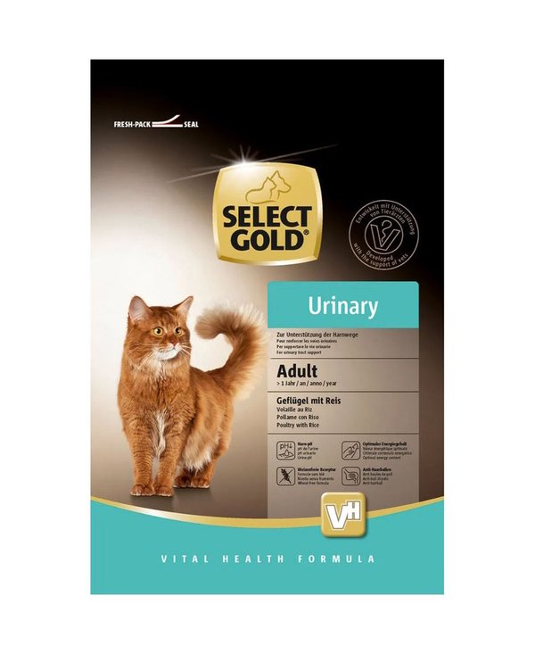 Select Gold Cat Adult Urinary Poulet et Riz 1,2 Kg