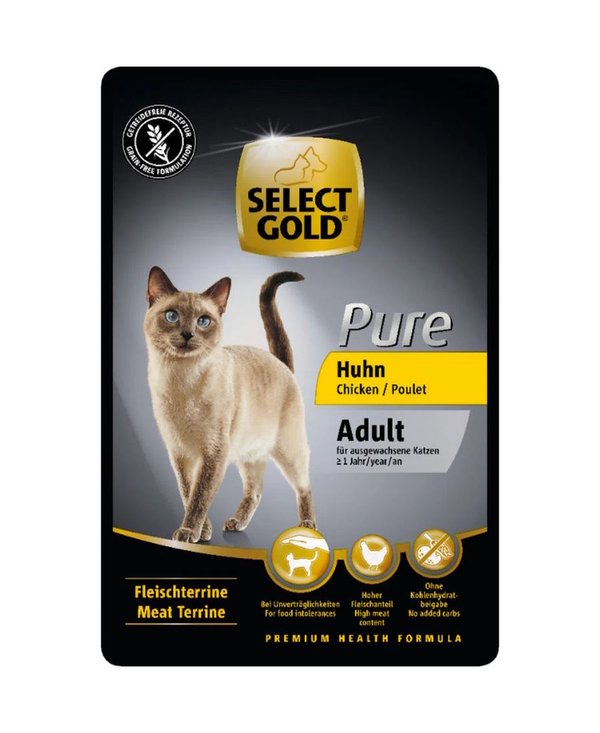 Select Gold Pure Cat Adult Paté Multipack 12 x 85 gr